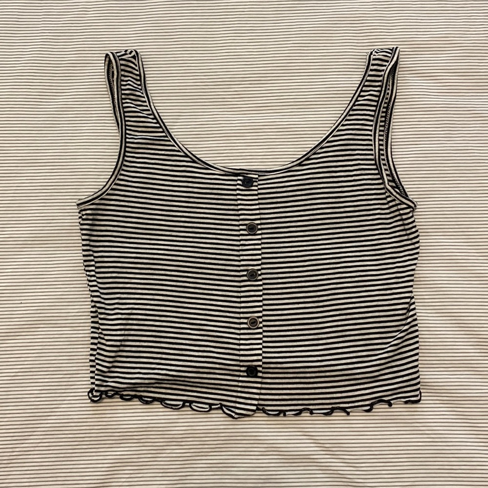 Gaze Stripped crop top sz s